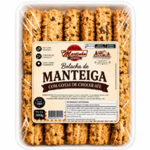 BOLACHA DE MANTEIGA COM GOTAS DE CHOCOLATE